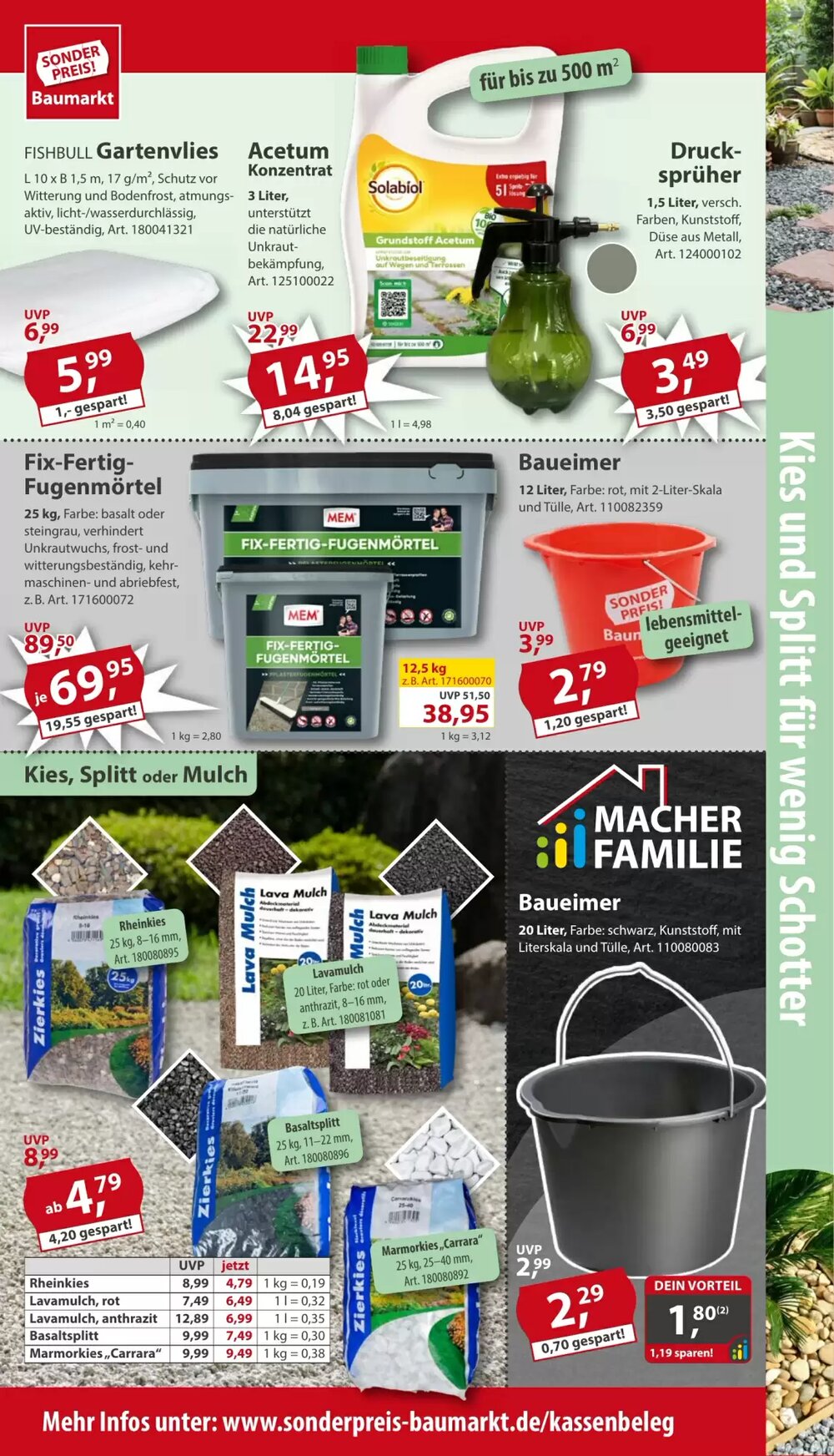 Sonderpreis Baumarkt Prospekt (ab 07.06.2025) zum Blättern - Seite 11