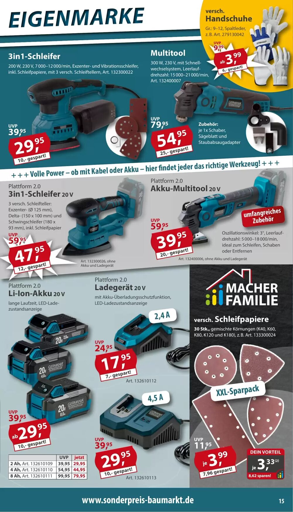 Sonderpreis Baumarkt Prospekt (ab 07.06.2025) zum Blättern - Seite 15