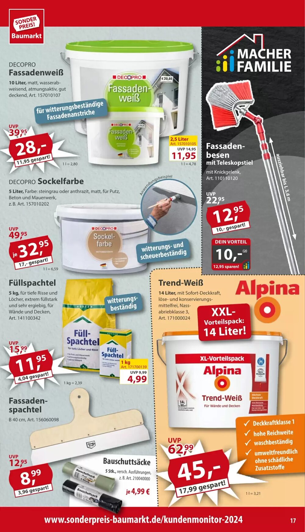 Sonderpreis Baumarkt Prospekt (ab 07.06.2025) zum Blättern - Seite 17