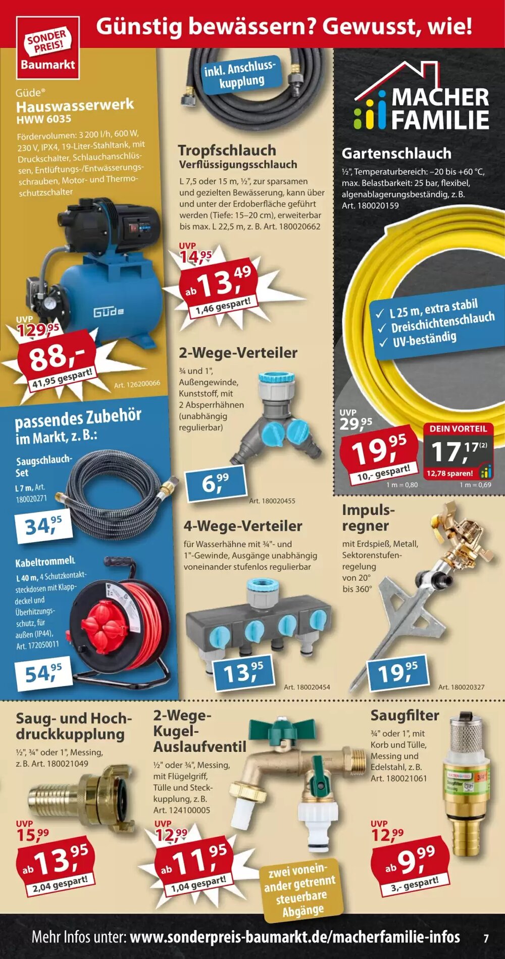 Sonderpreis Baumarkt Prospekt (ab 07.06.2025) zum Blättern - Seite 7