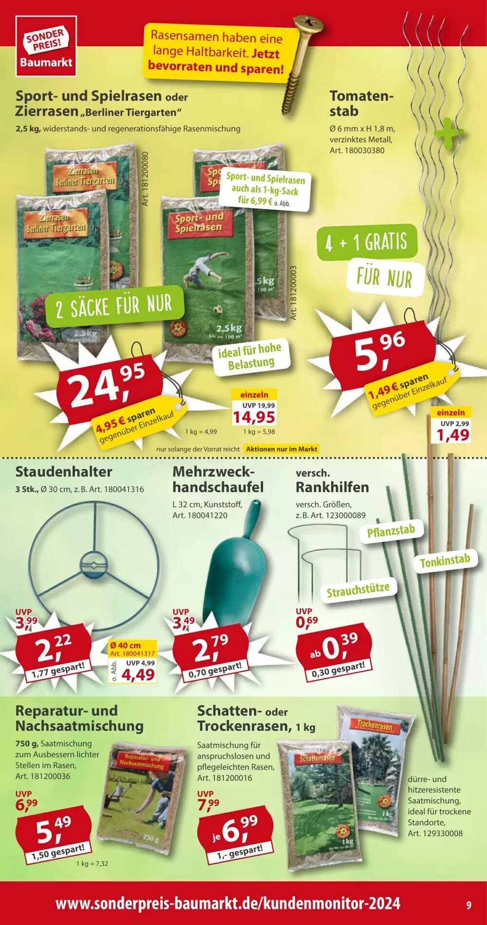 Sonderpreis Baumarkt Prospekt (ab 07.06.2025) zum Blättern - Seite 9