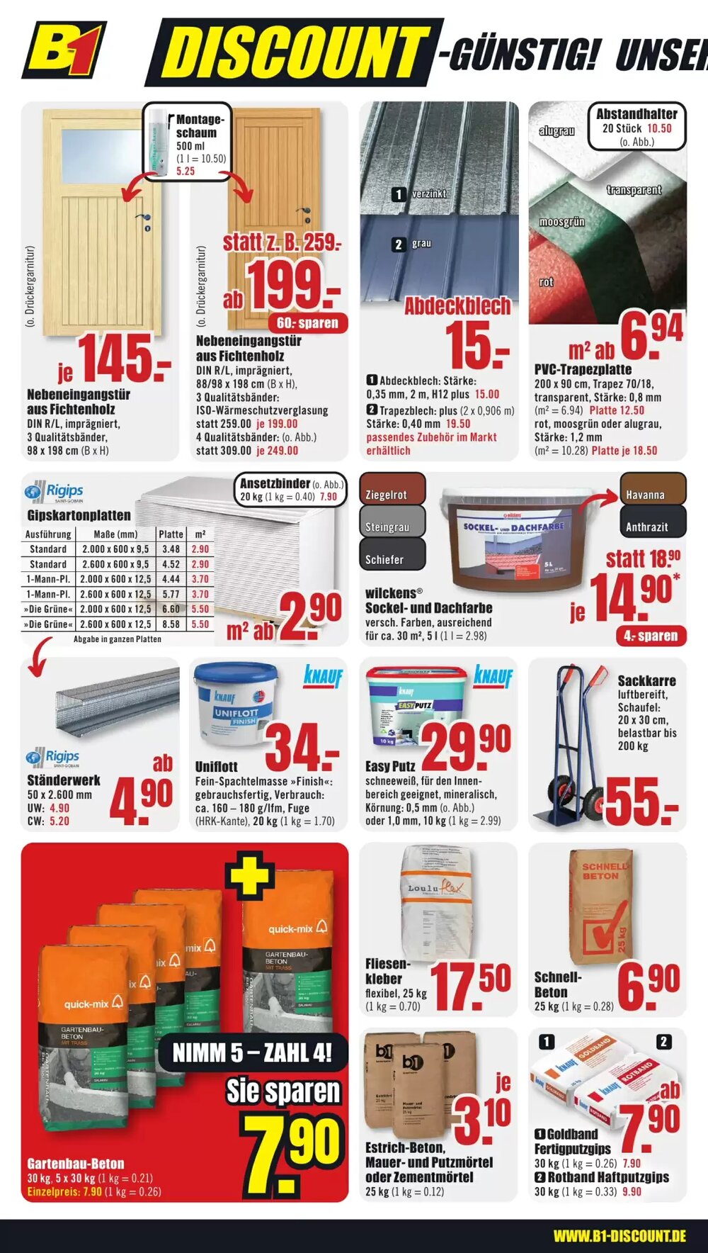 B1 Discount Baumarkt Prospekt (ab 07.06.2025) zum Blättern - Seite 10