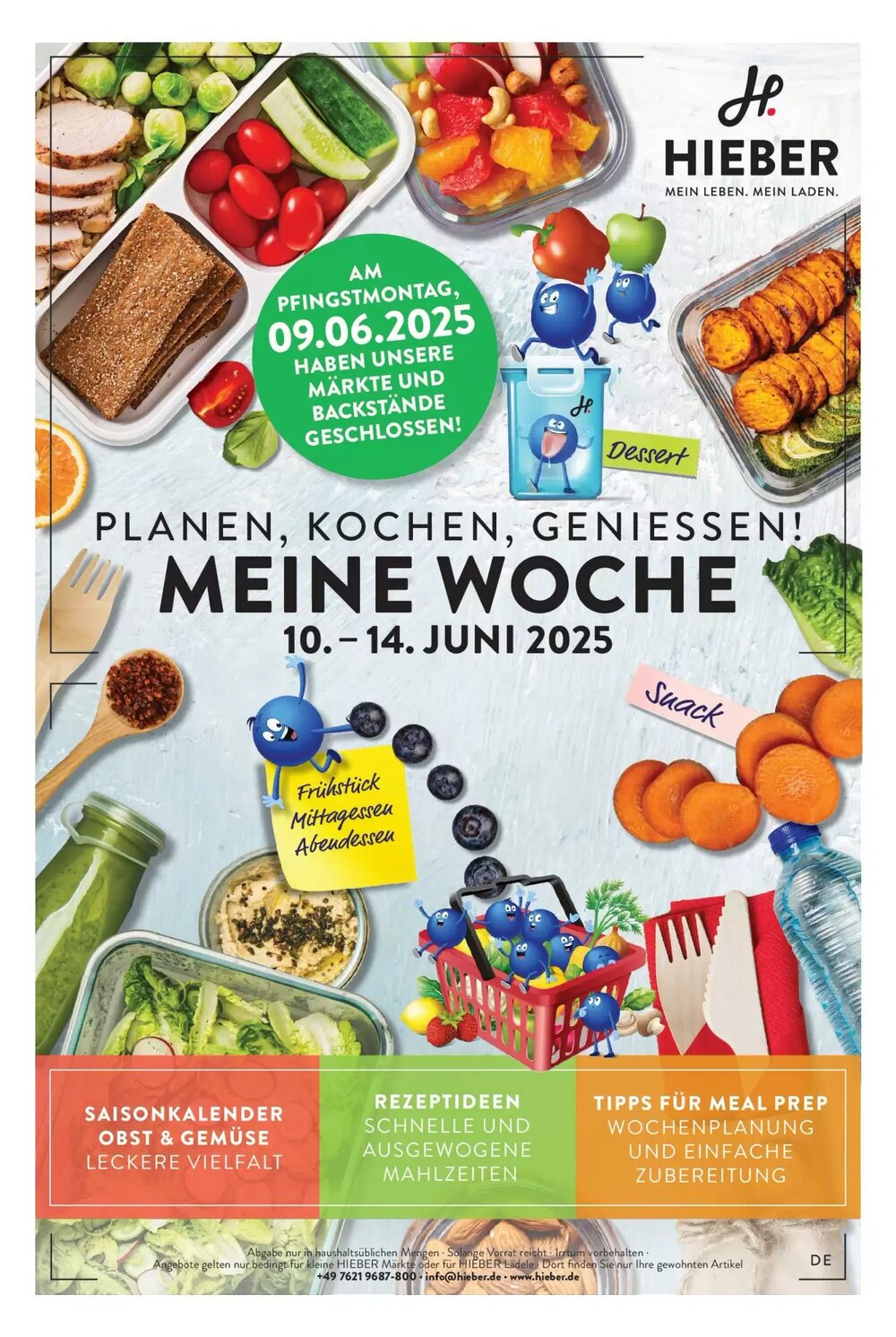 Hieber's Frische Center Prospekt (ab 08.06.2025) zum Blättern - Seite 1