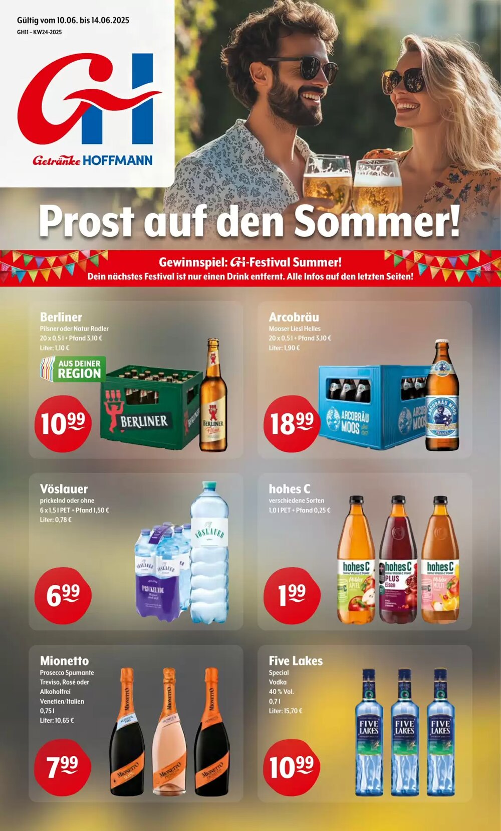 Getränke Hoffmann Prospekt (ab 08.06.2025) zum Blättern - Seite 1
