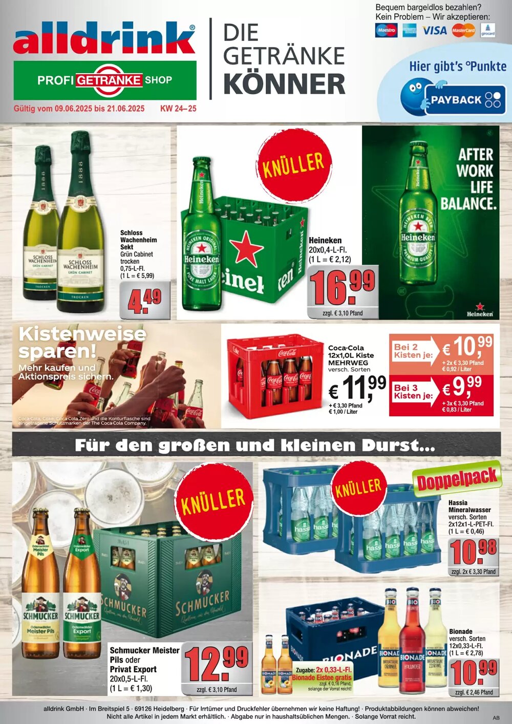 alldrink Prospekt (ab 08.06.2025) zum Blättern - Seite 1