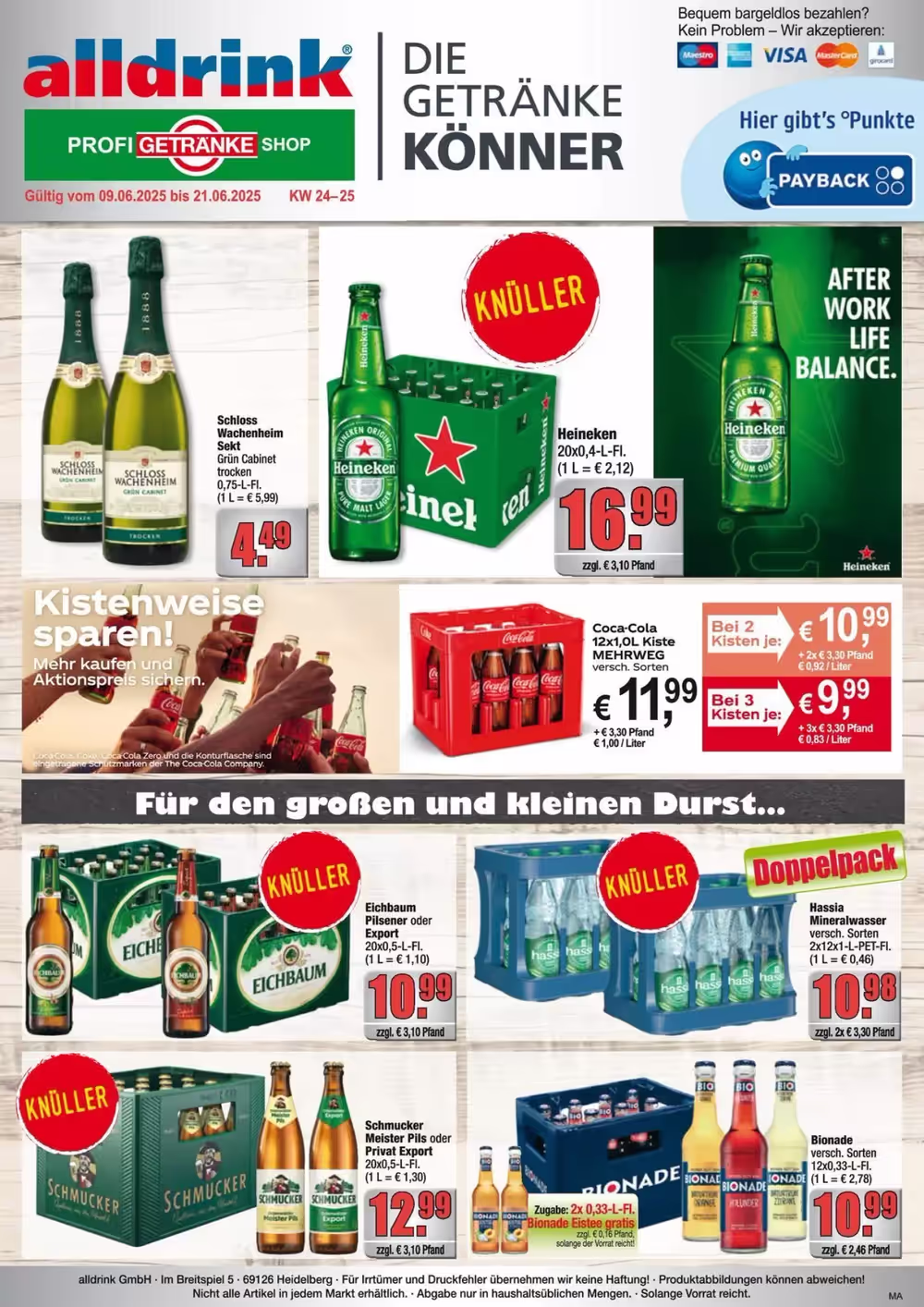 Profi Getränke Prospekt (ab 08.06.2025) zum Blättern - Seite 1