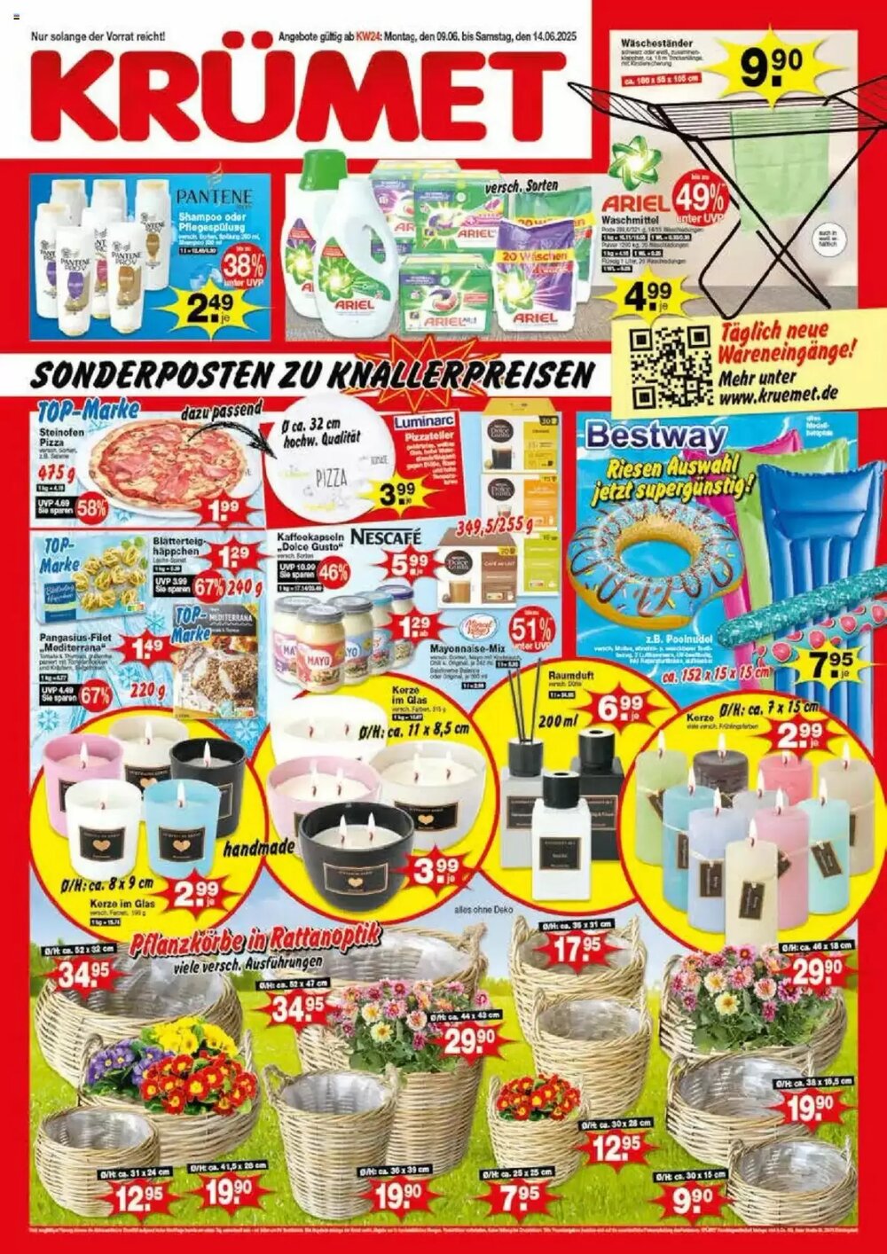 Krümet Sonderposten Prospekt (ab 09.06.2025) zum Blättern - Seite 1