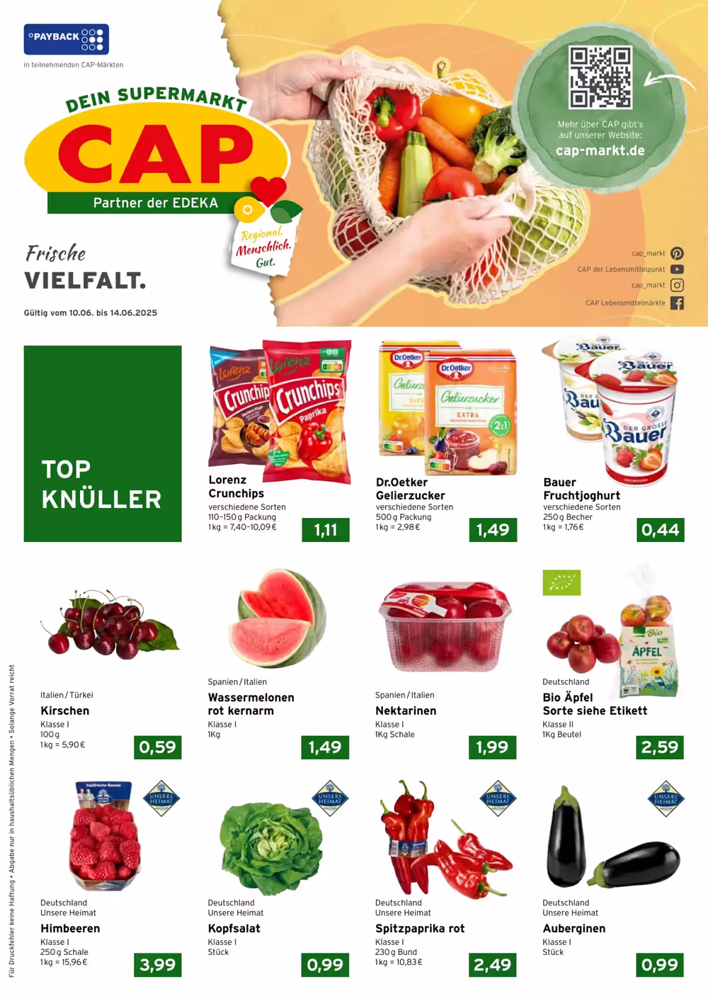 CAP Markt Prospekt (ab 09.06.2025) zum Blättern - Seite 1