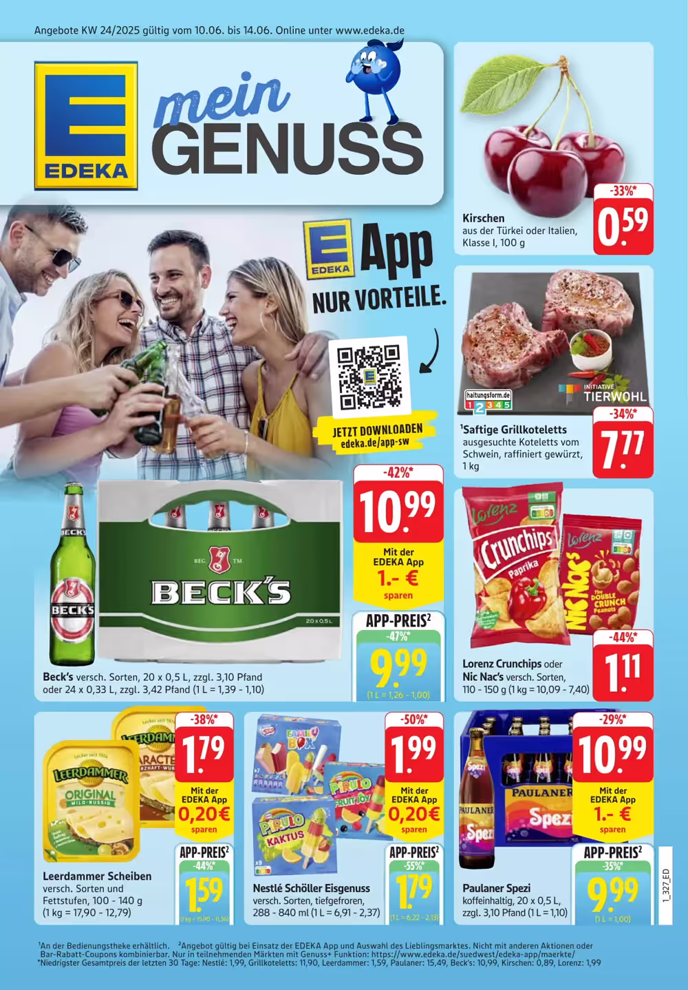 Edeka Stenger Prospekt (ab 09.06.2025) zum Blättern - Seite 1