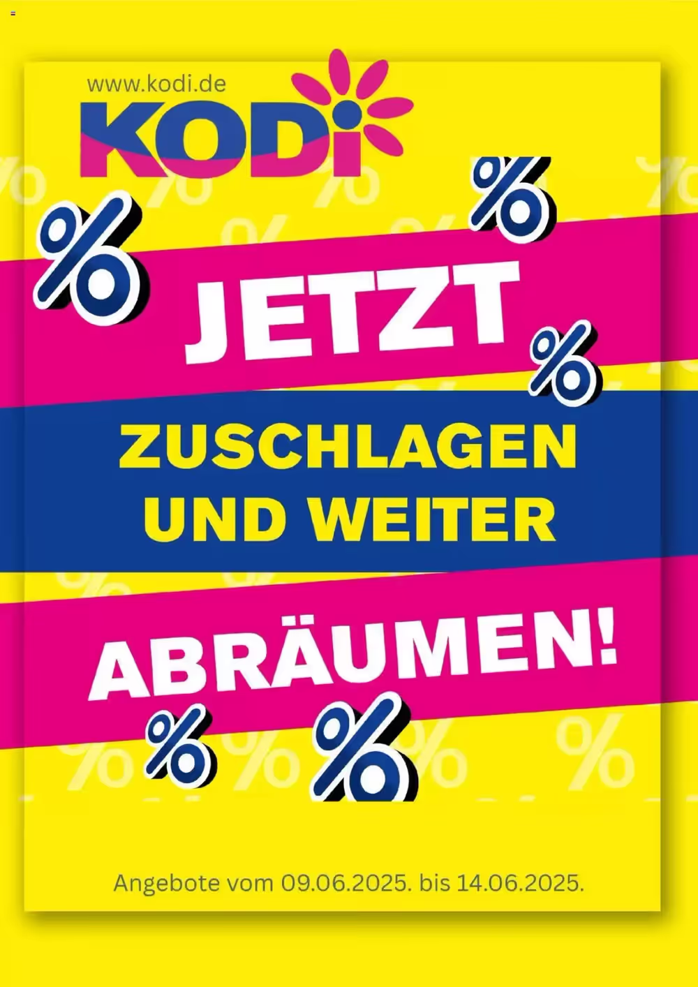 KODi Prospekt (ab 09.06.2025) zum Blättern - Seite 1