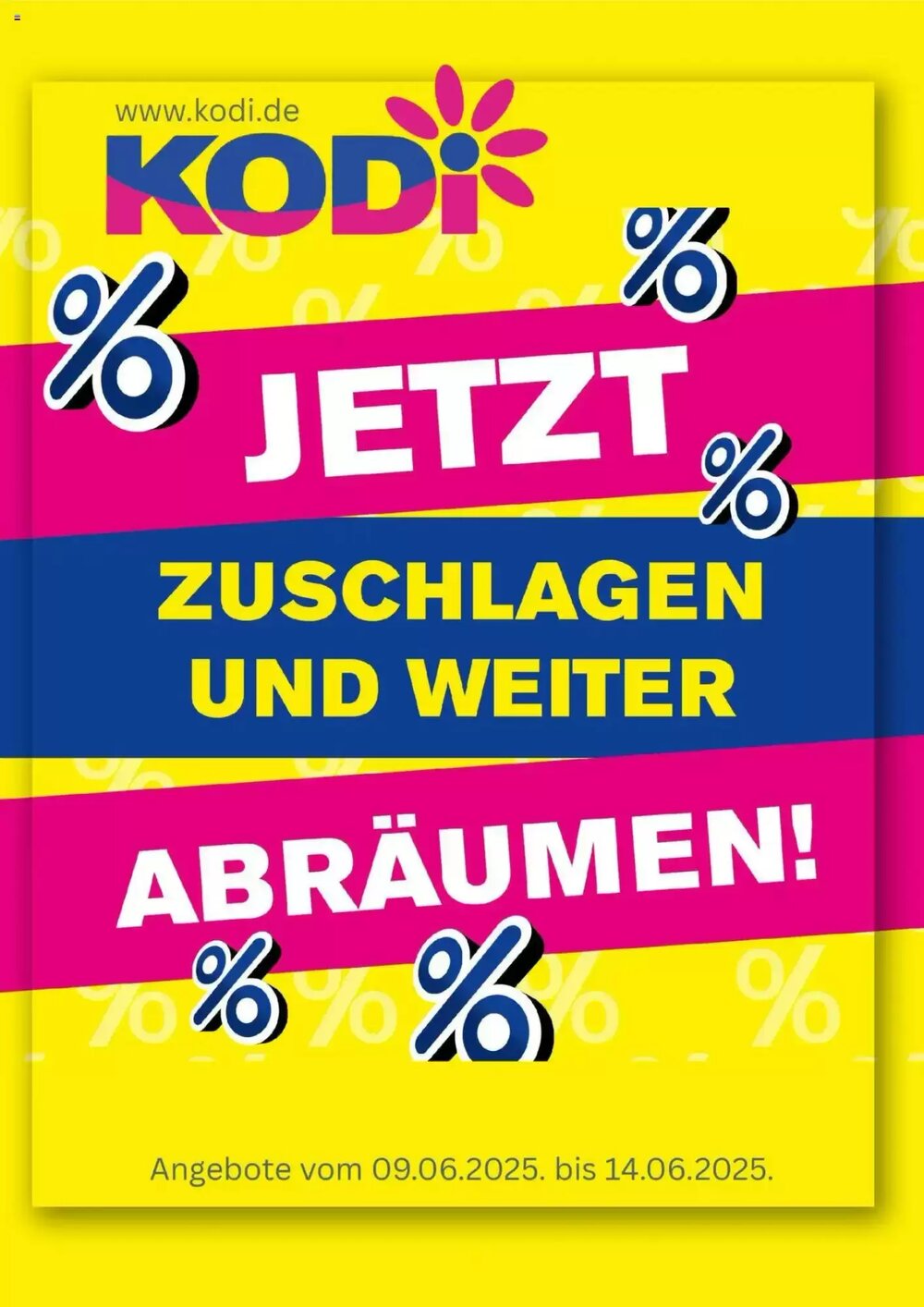 KODi Prospekt (ab 09.06.2025) zum Blättern - Seite 1