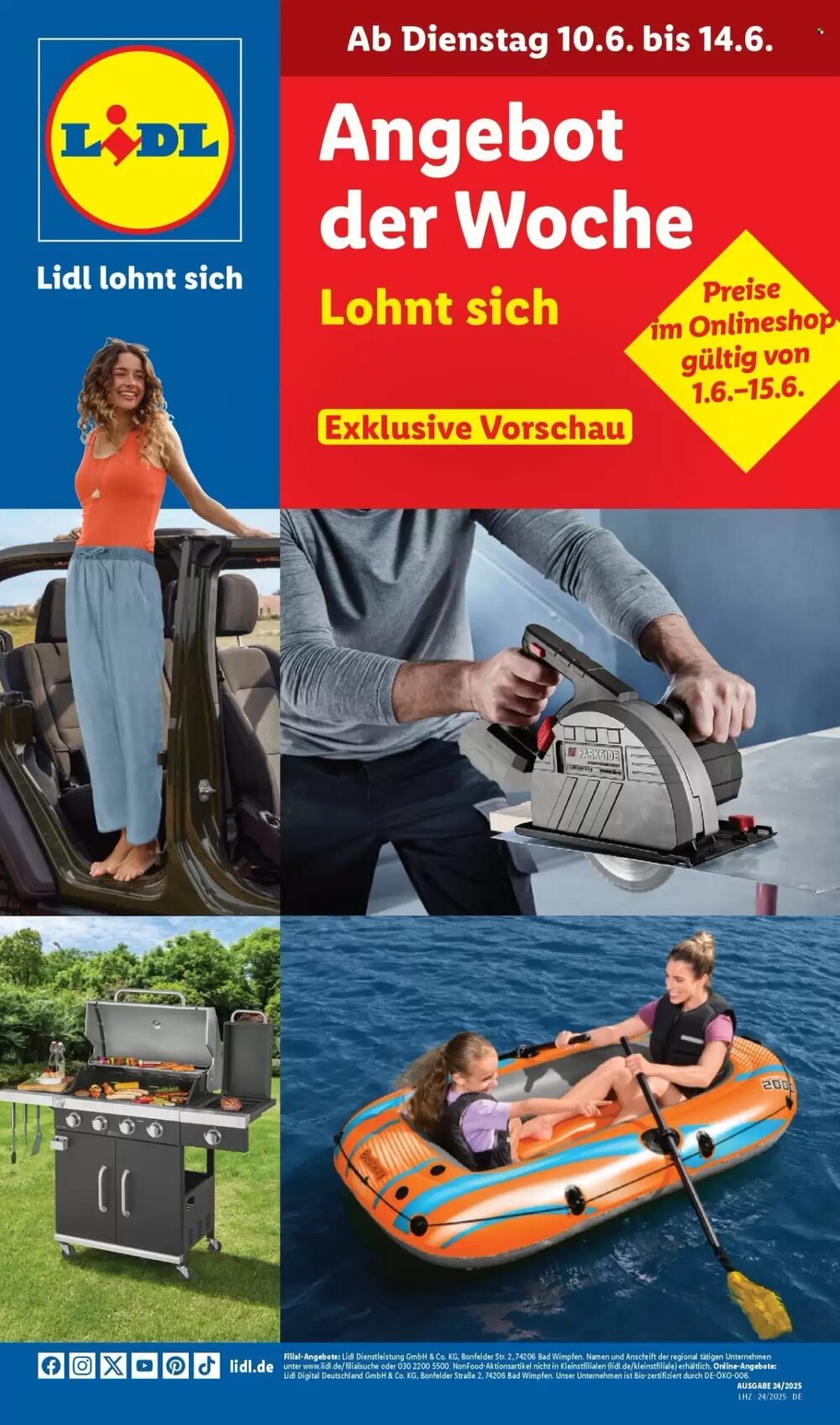 Lidl Prospekt (ab 10.06.2025) zum Blättern - Seite 1
