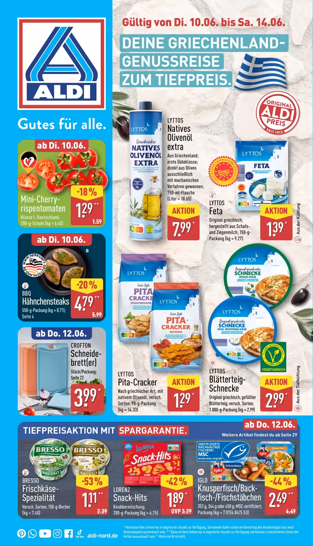 Aldi Nord Prospekt (ab 10.06.2025) zum Blättern - Seite 1