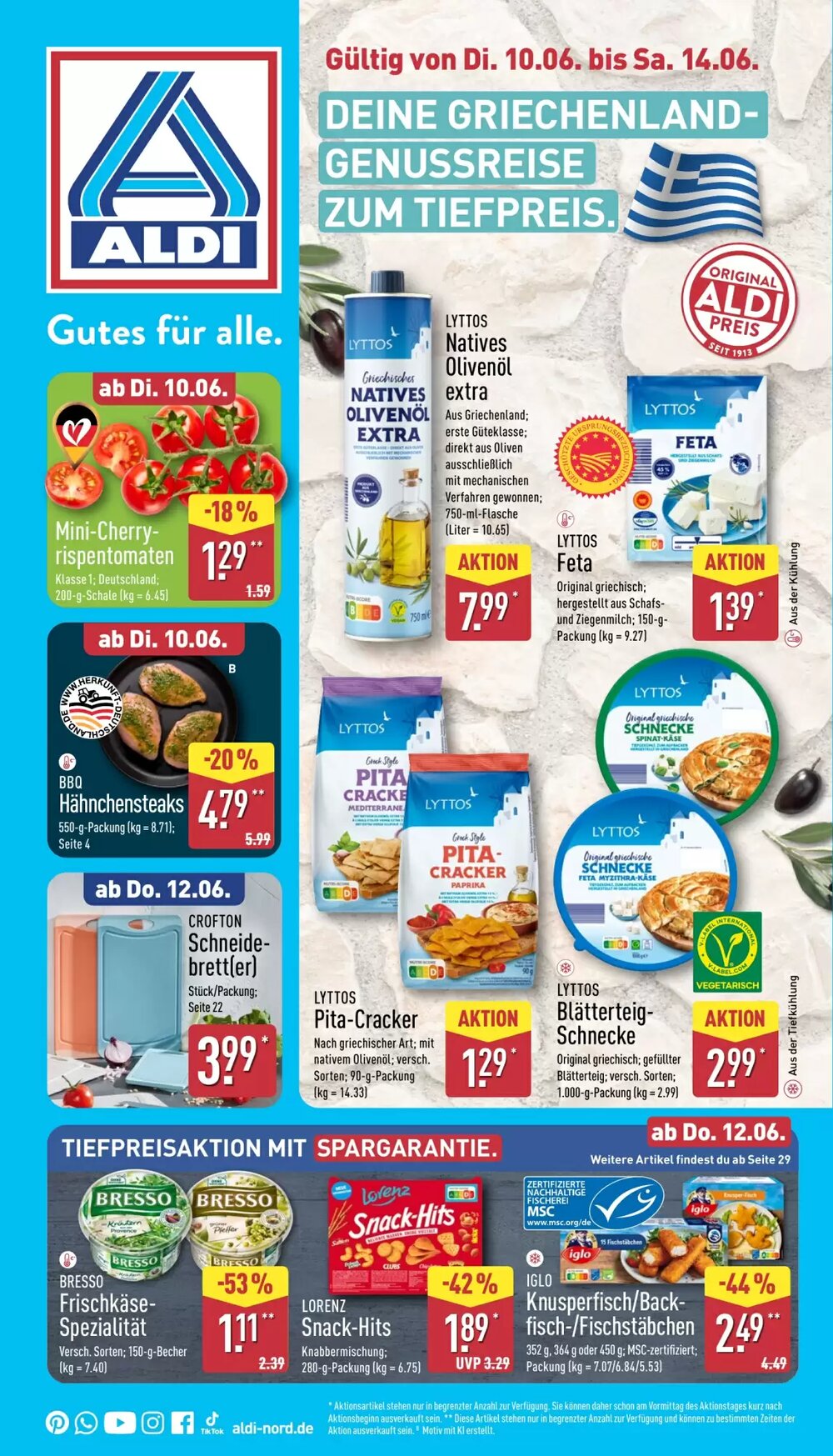 Aldi Nord Prospekt (ab 10.06.2025) zum Blättern - Seite 1