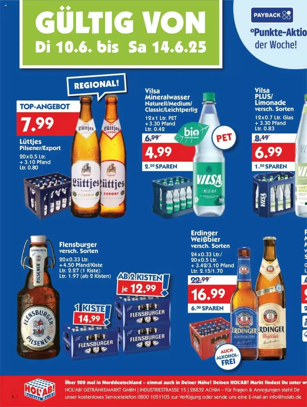 Hol'ab Getränkemarkt Prospekt (ab 10.06.2025) zum Blättern - Seite 2