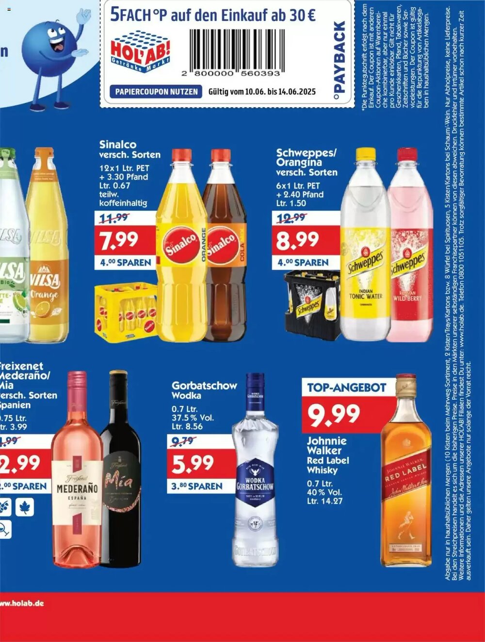 Hol'ab Getränkemarkt Prospekt (ab 10.06.2025) zum Blättern - Seite 3