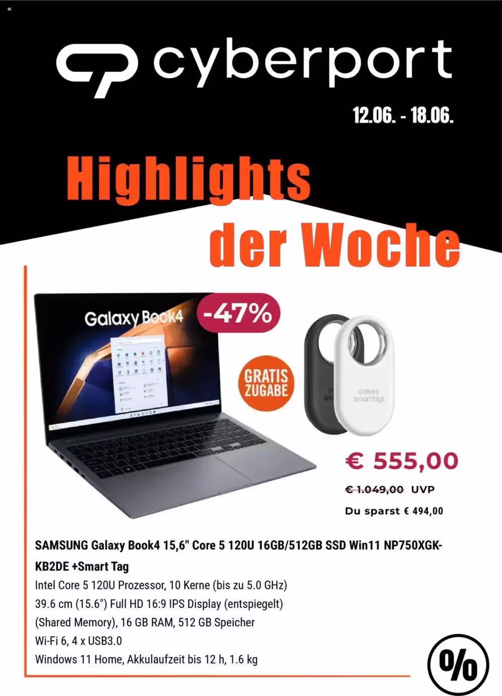 Cyberport Prospekt (ab 12.06.2025) zum Blättern - Seite 1