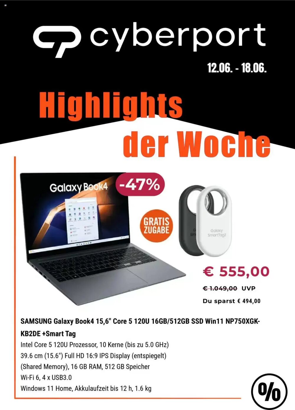 Cyberport Prospekt (ab 12.06.2025) zum Blättern - Seite 1