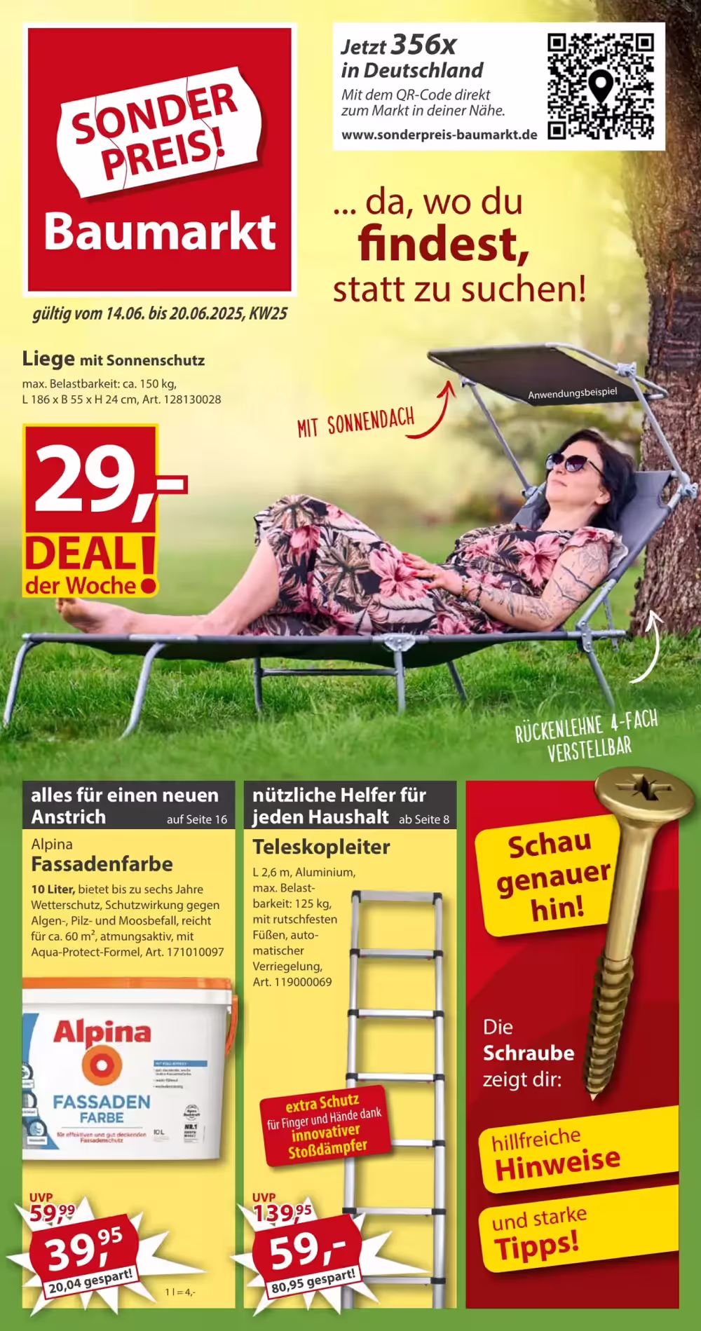 Sonderpreis Baumarkt Prospekt (ab 14.06.2025) zum Blättern - Seite 1