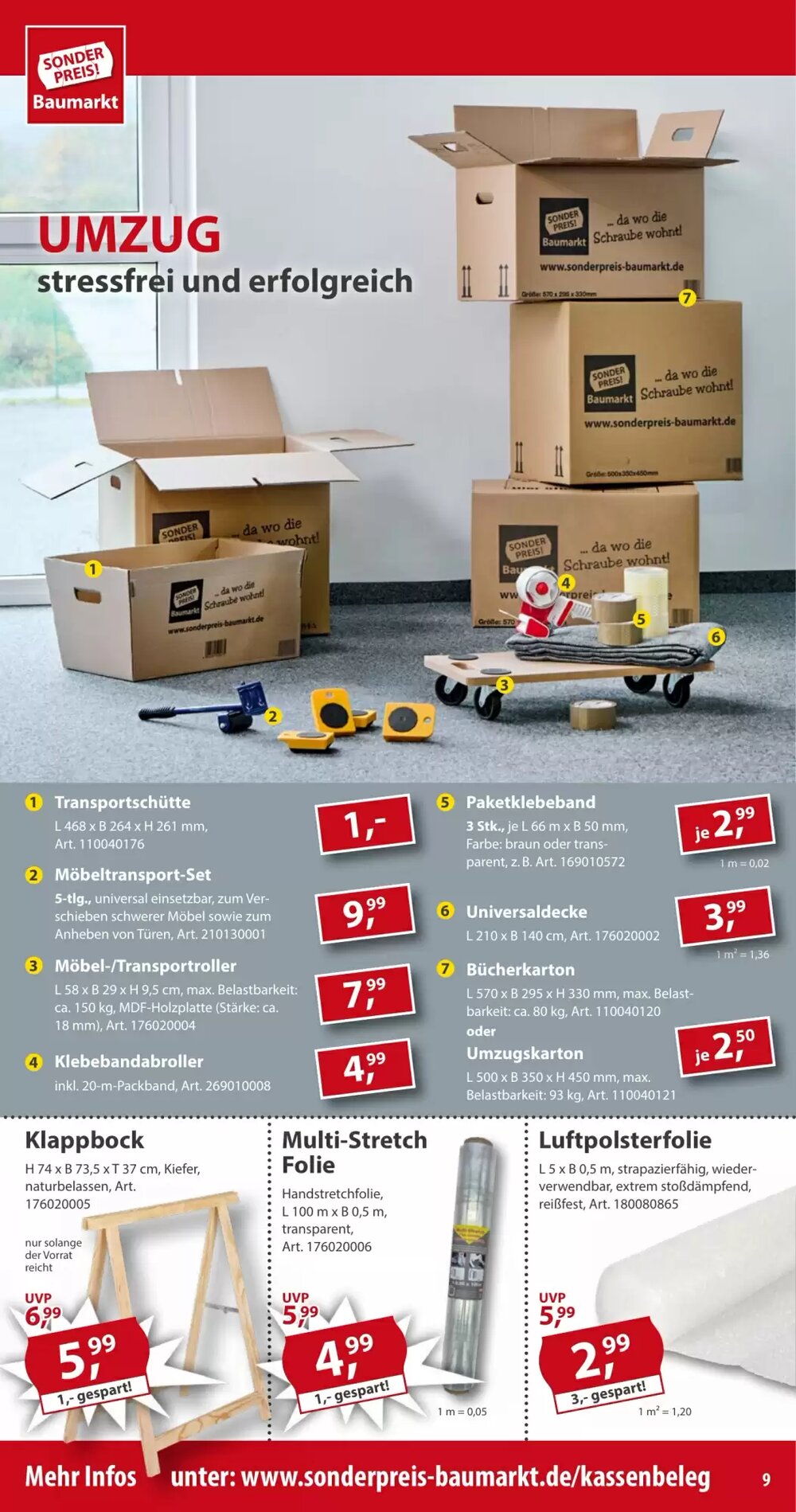 Sonderpreis Baumarkt Prospekt (ab 14.06.2025) zum Blättern - Seite 9