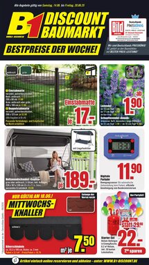 B1 Discount Baumarkt Prospekt (ab 14.06.2025) zum Blättern