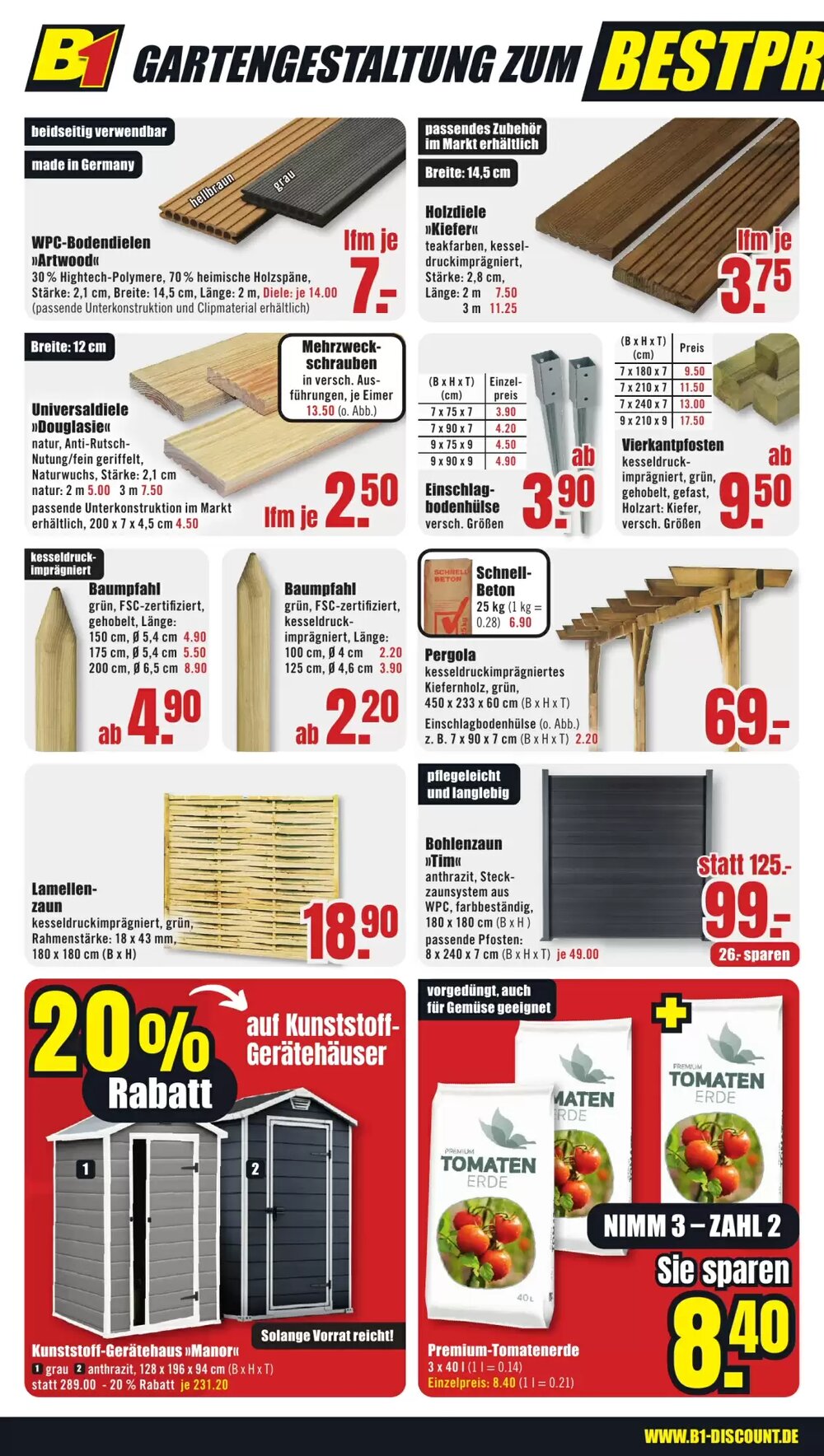 B1 Discount Baumarkt Prospekt (ab 14.06.2025) zum Blättern - Seite 4