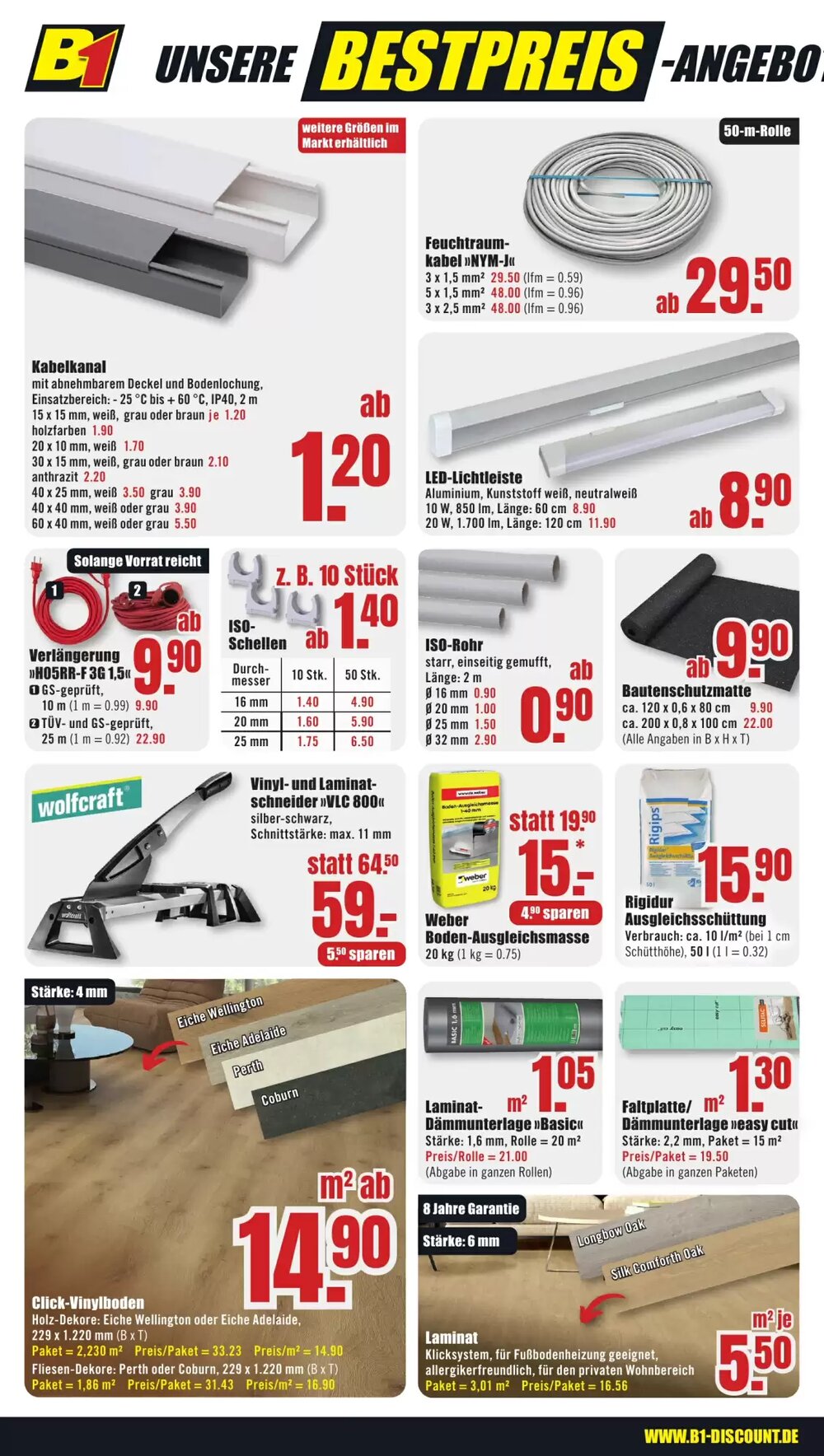 B1 Discount Baumarkt Prospekt (ab 14.06.2025) zum Blättern - Seite 6