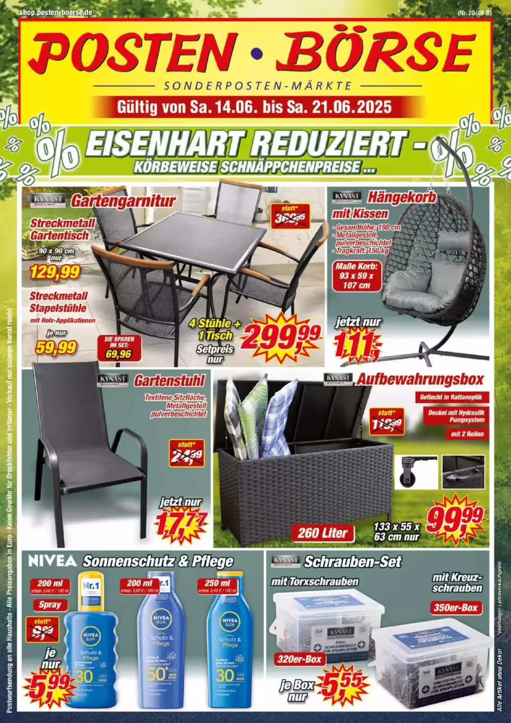 Posten Börse Prospekt (ab 14.06.2025) zum Blättern - Seite 1