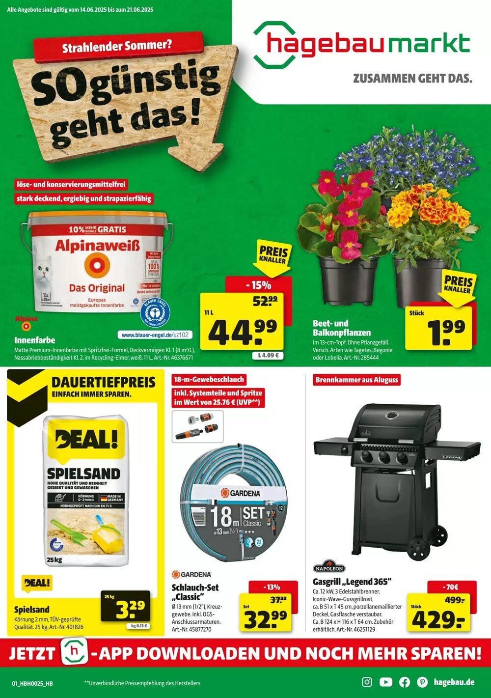 Hagebau Prospekt (ab 14.06.2025) zum Blättern - Seite 1