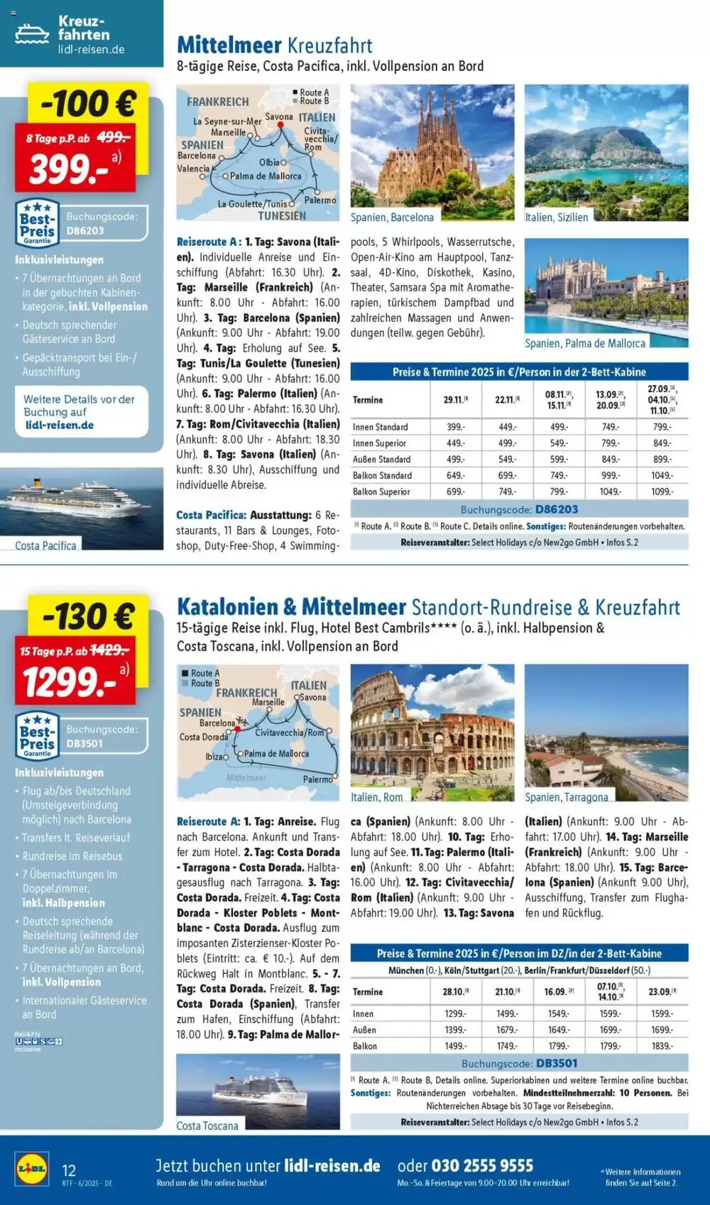 Lidl Reisen Prospekt (ab 14.06.2025) zum Blättern - Seite 12