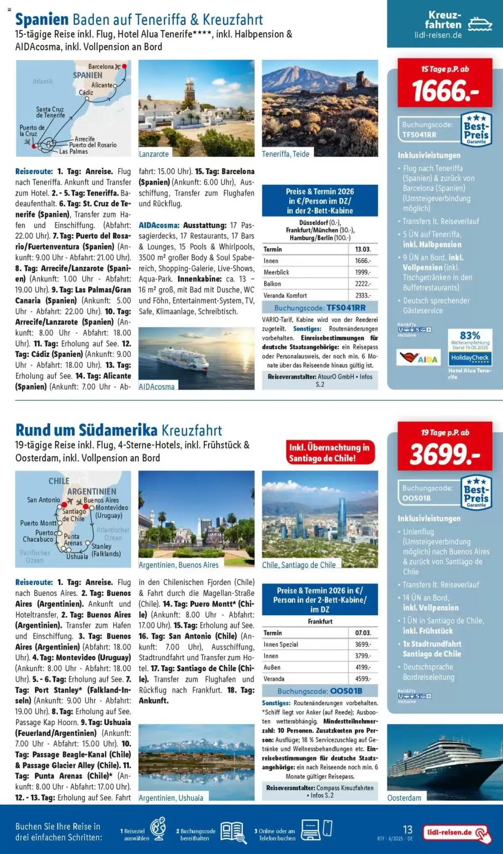 Lidl Reisen Prospekt (ab 14.06.2025) zum Blättern - Seite 13