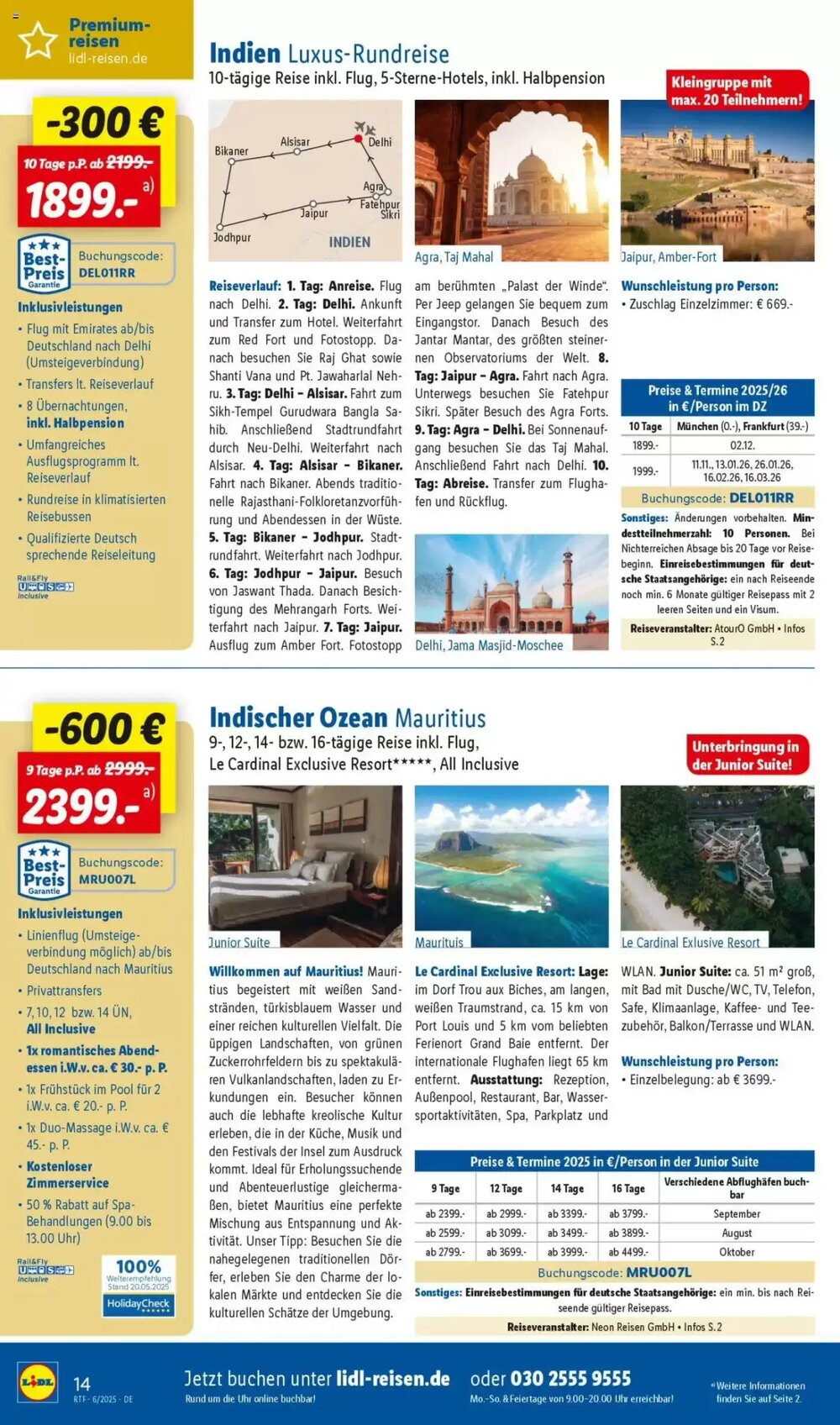Lidl Reisen Prospekt (ab 14.06.2025) zum Blättern - Seite 14