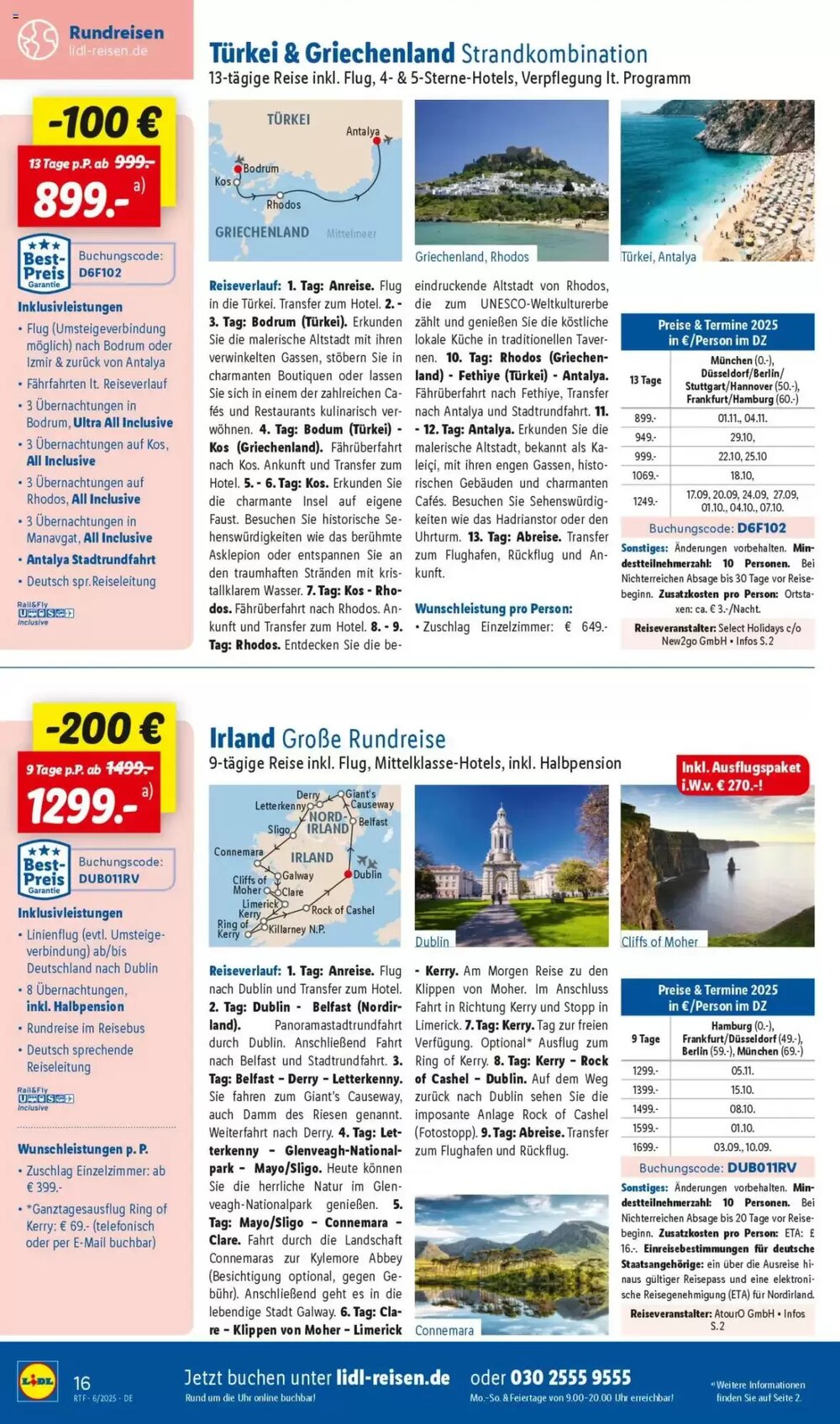 Lidl Reisen Prospekt (ab 14.06.2025) zum Blättern - Seite 16