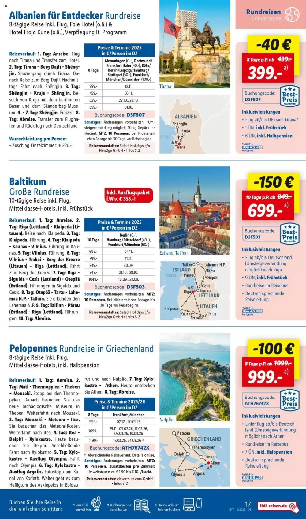 Lidl Reisen Prospekt (ab 14.06.2025) zum Blättern - Seite 17