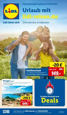 Lidl Reisen Prospekt (ab 14.06.2025) zum Blättern