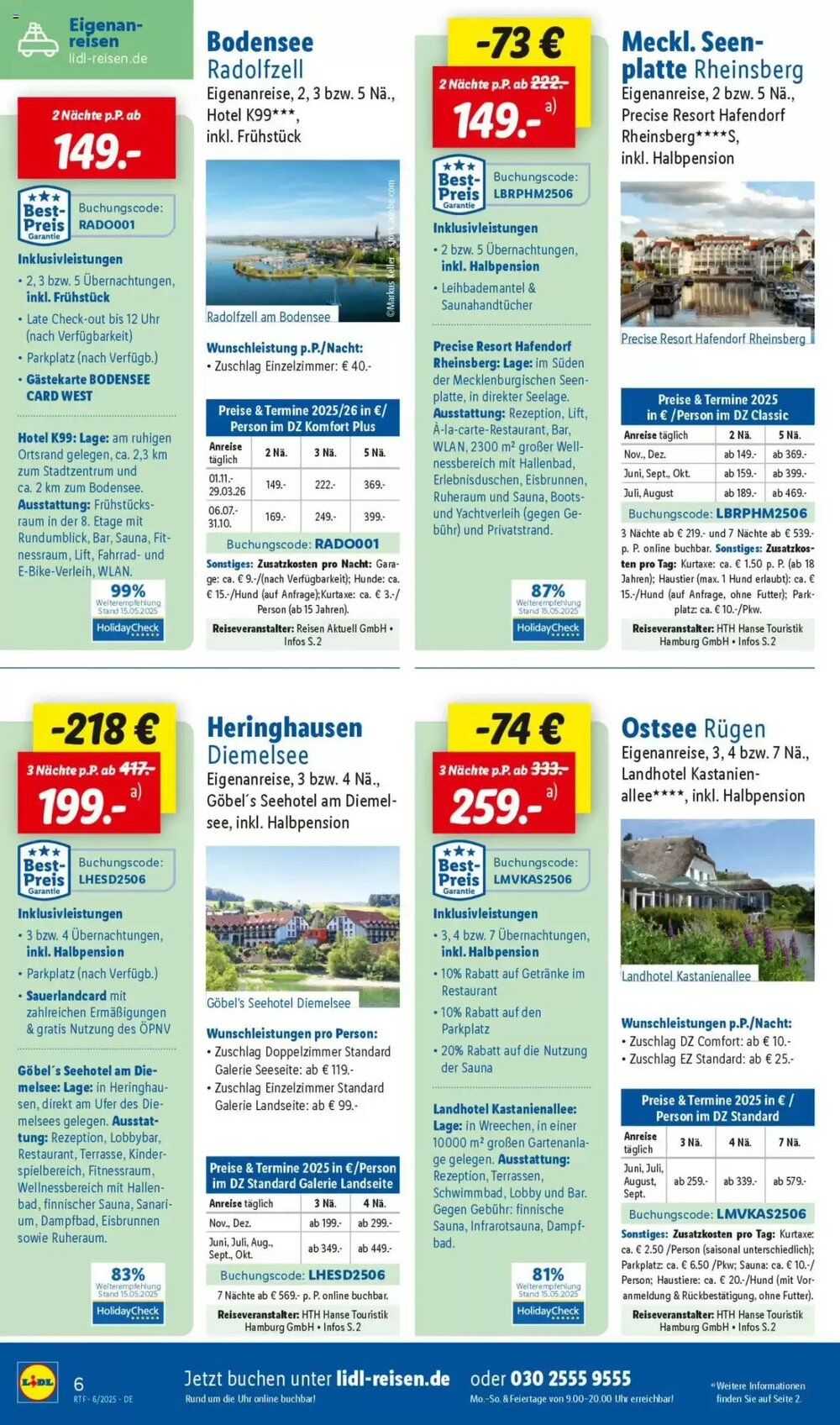 Lidl Reisen Prospekt (ab 14.06.2025) zum Blättern - Seite 6