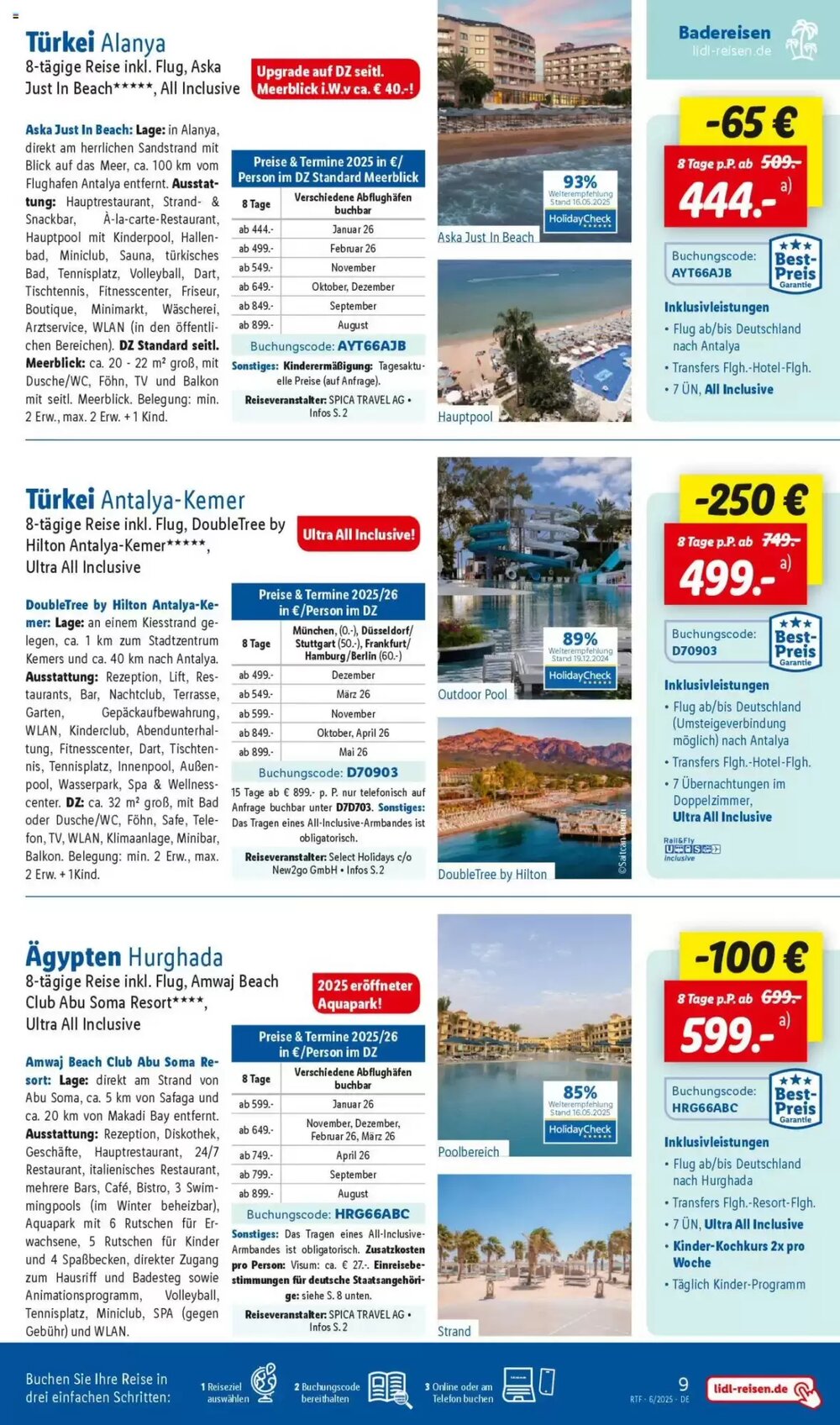 Lidl Reisen Prospekt (ab 14.06.2025) zum Blättern - Seite 9