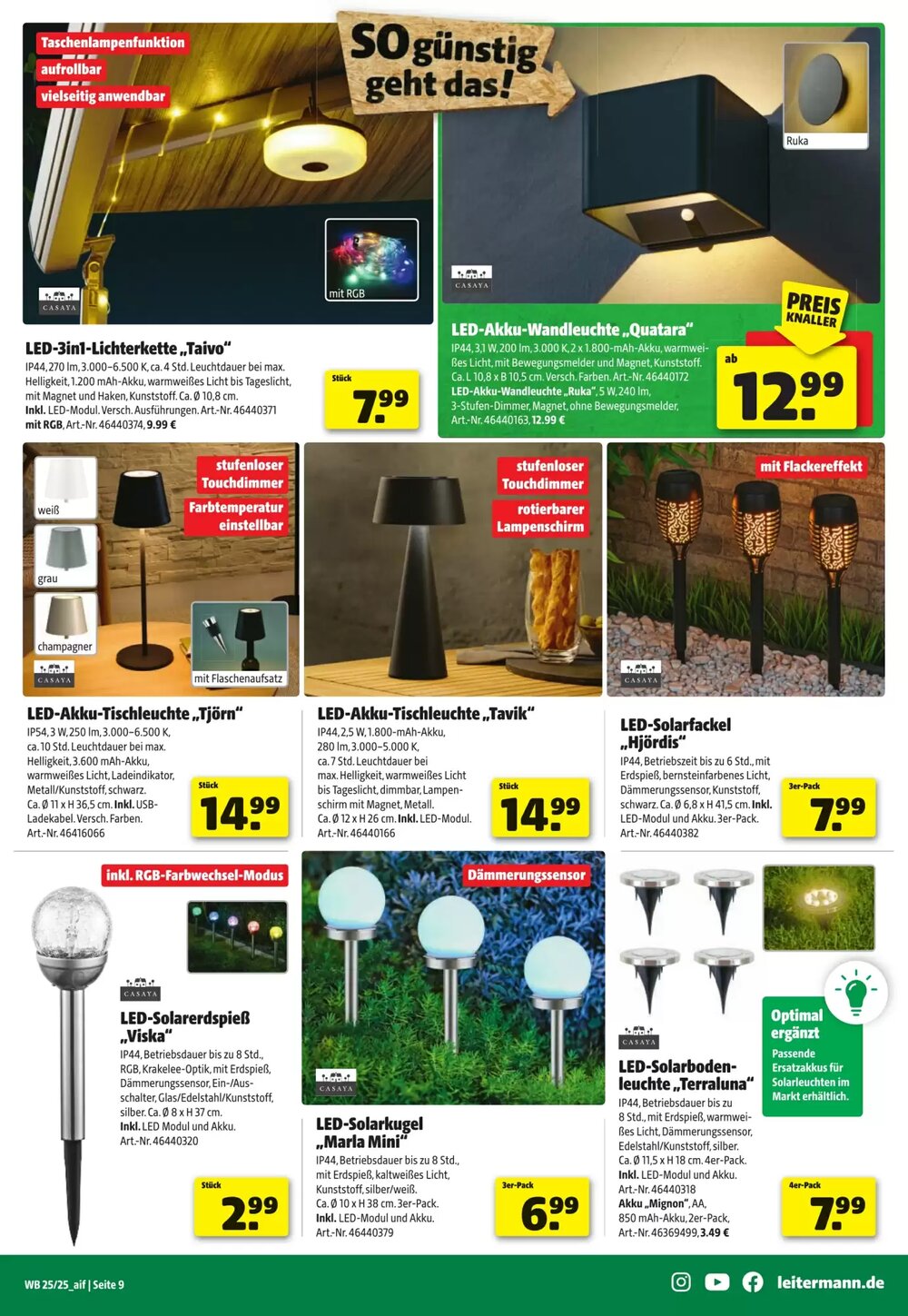 Leitermann Baumarkt Prospekt (ab 14.06.2025) zum Blättern - Seite 9