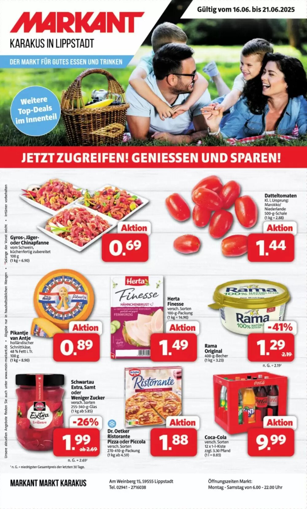 Markant Markt Prospekt (ab 15.06.2025) zum Blättern - Seite 1