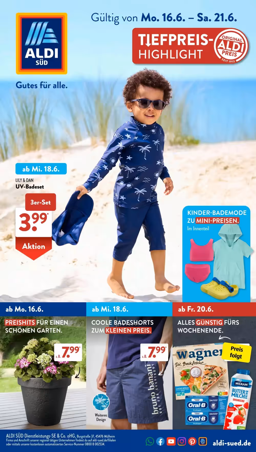 Aldi Süd Prospekt (ab 16.06.2025) zum Blättern - Seite 1