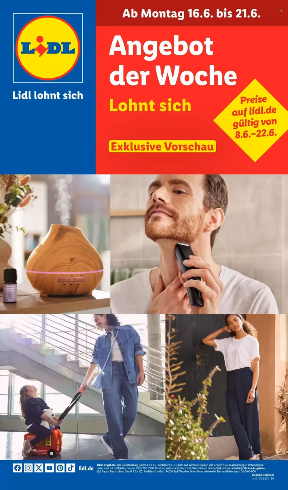 Lidl Prospekt (ab 16.06.2025) zum Blättern - Seite 1
