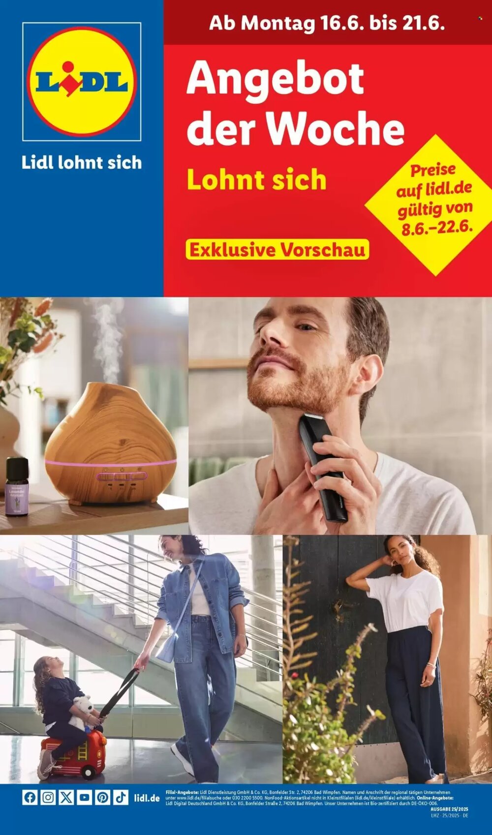 Lidl Prospekt (ab 16.06.2025) zum Blättern - Seite 1