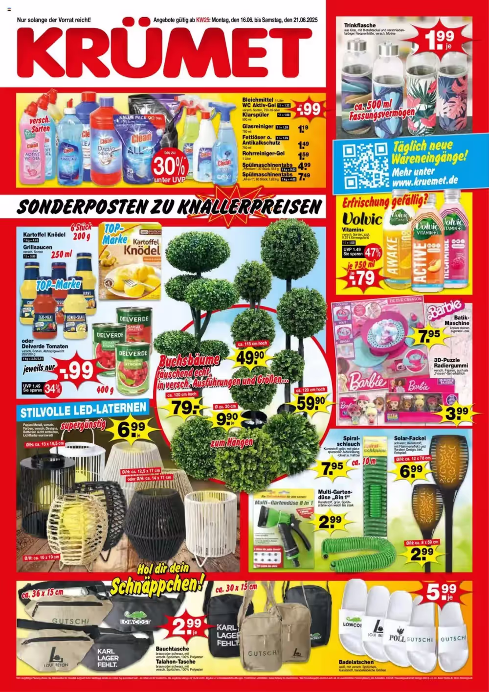 Krümet Sonderposten Prospekt (ab 16.06.2025) zum Blättern - Seite 1