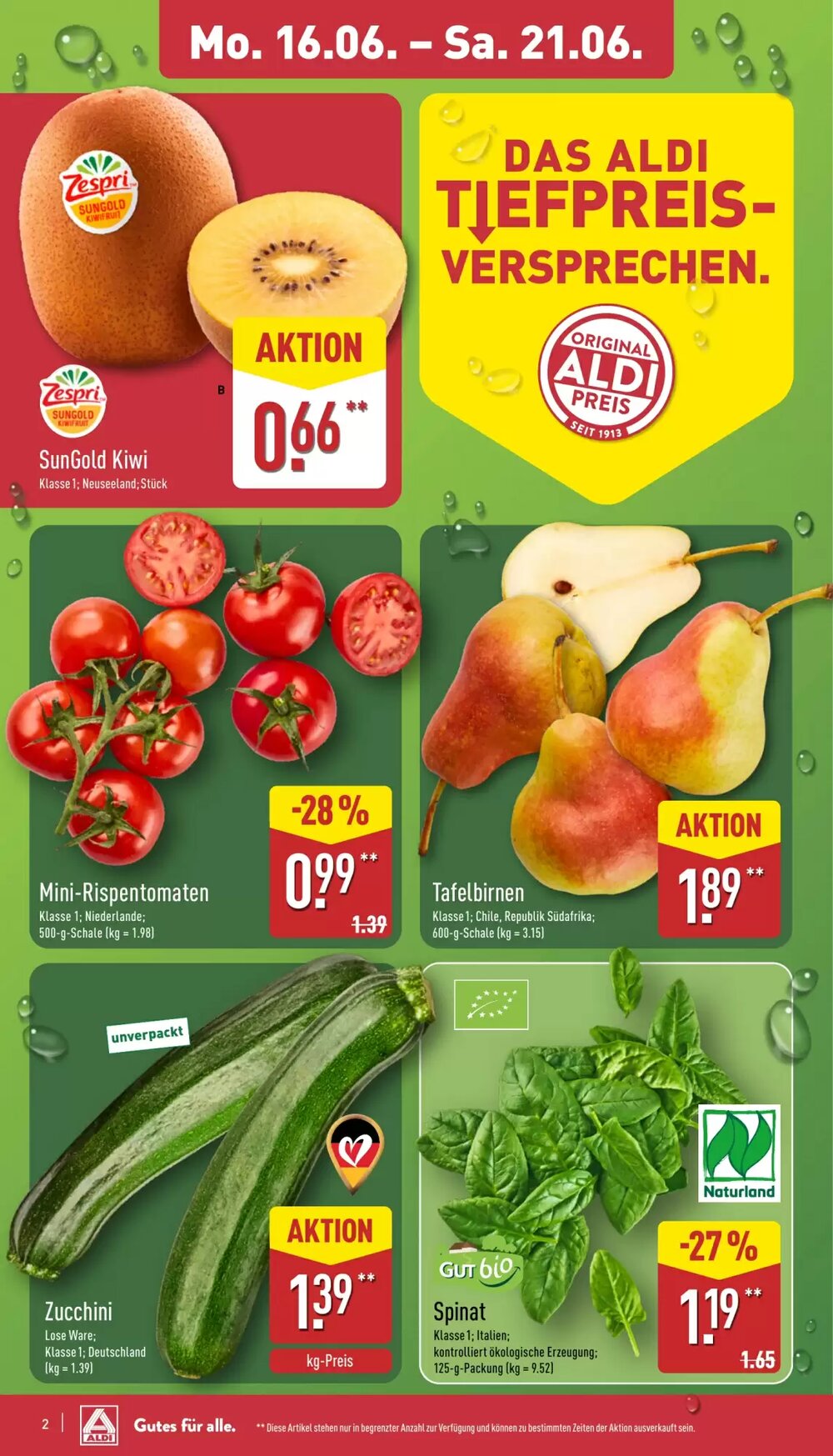 Aldi Nord Prospekt (ab 16.06.2025) zum Blättern - Seite 2