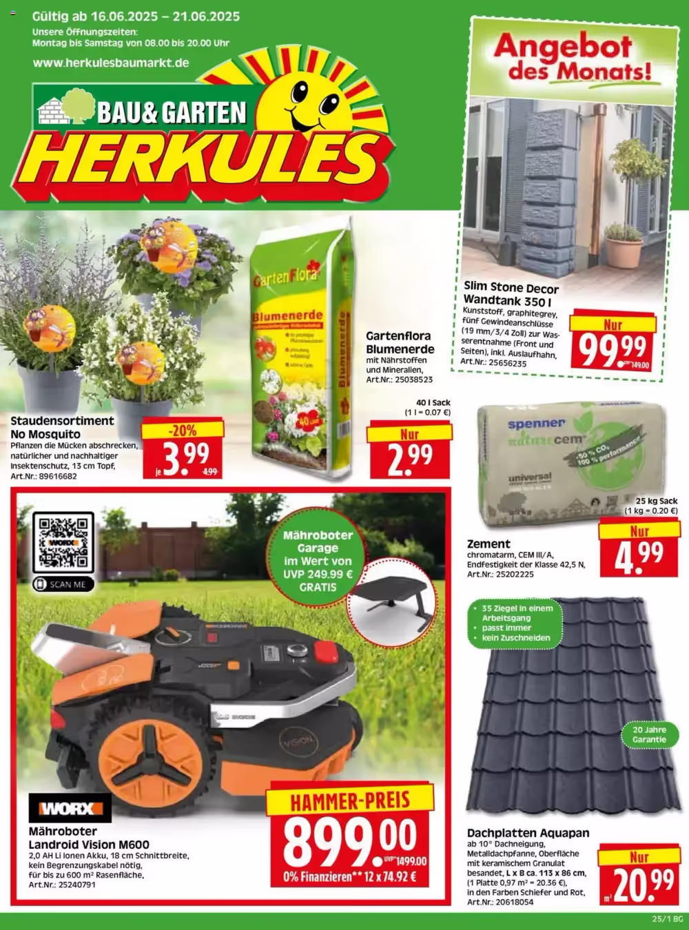 Edeka Herkules Prospekt (ab 16.06.2025) zum Blättern - Seite 1
