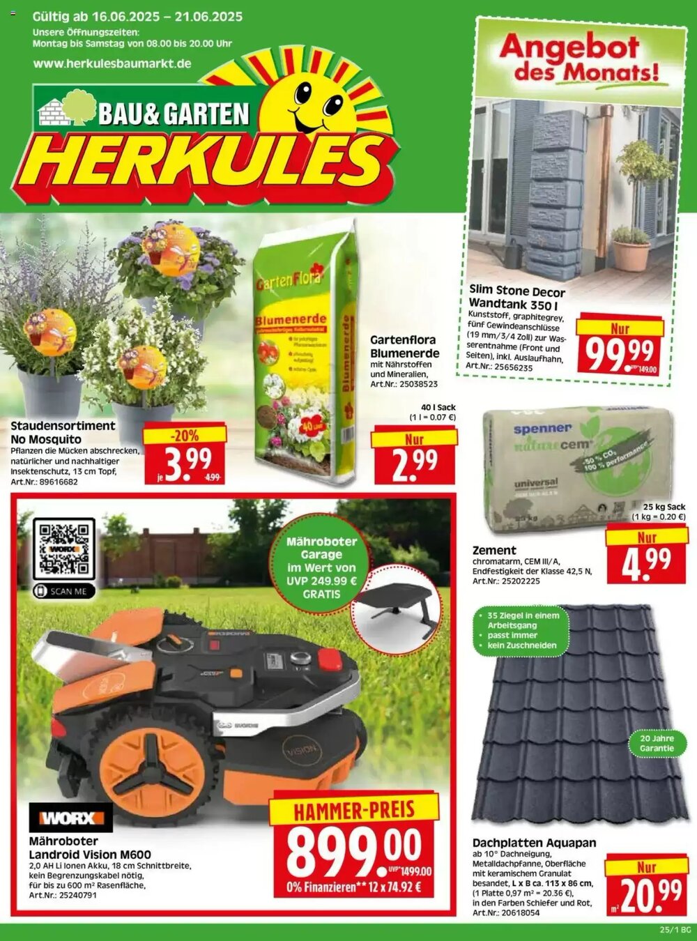 Edeka Herkules Prospekt (ab 16.06.2025) zum Blättern - Seite 1