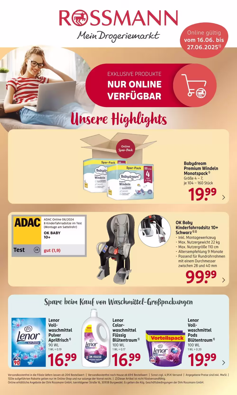 Rossmann Prospekt (ab 16.06.2025) zum Blättern - Seite 1