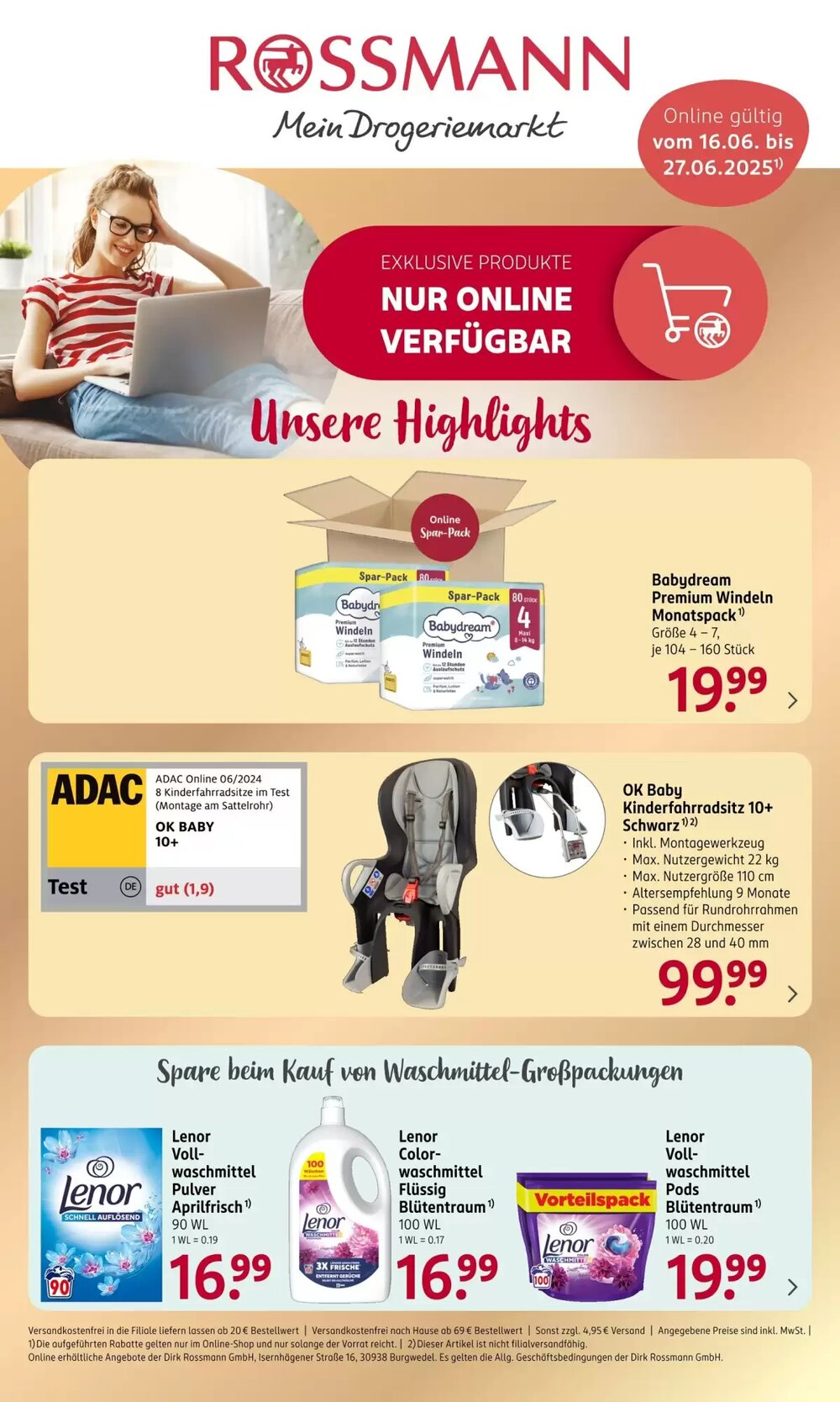 Rossmann Prospekt (ab 16.06.2025) zum Blättern - Seite 1