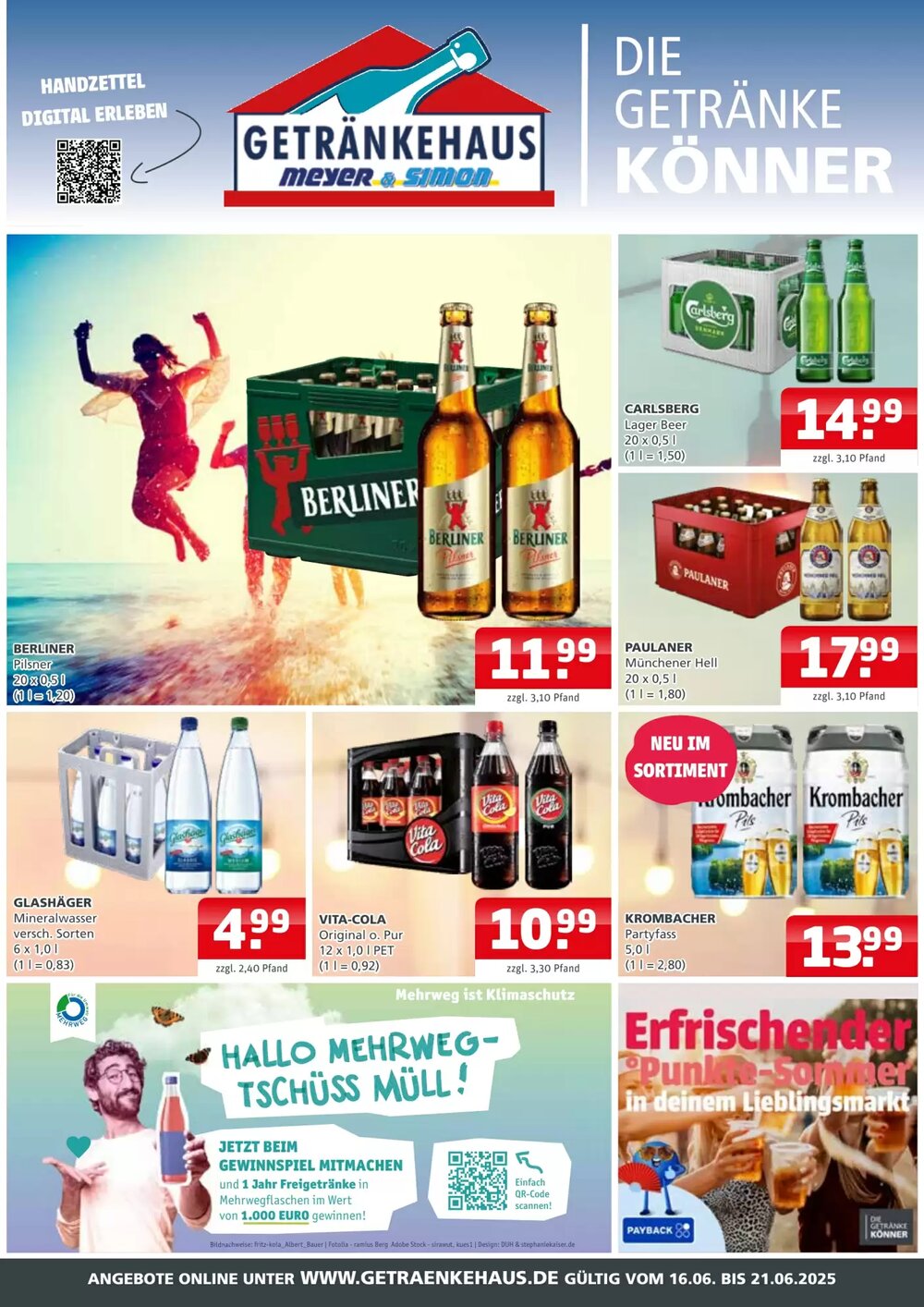 Getränkehaus Prospekt (ab 16.06.2025) zum Blättern - Seite 1