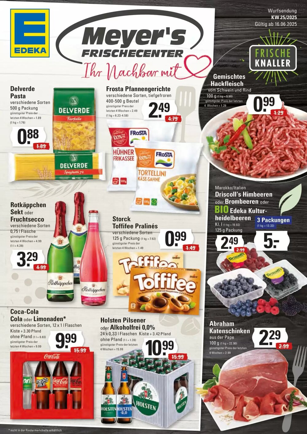 Meyer's Frischemarkt Prospekt (ab 16.06.2025) zum Blättern - Seite 1